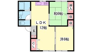 メゾンカトルズ　A棟の物件間取画像